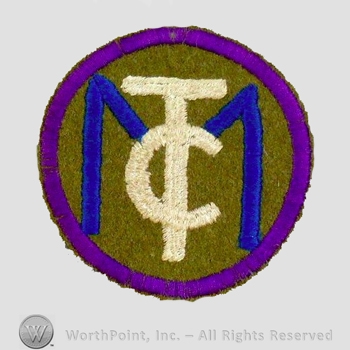 WWI Army Patch : Motor Transport Corps Patch.