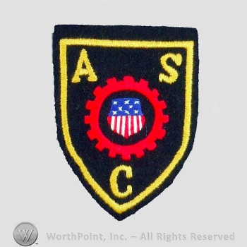 WWI Army Patch : Army Service Corps Patch.