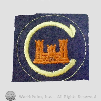 WWI Army Patch : Office of the Chief of Engineers Patch.