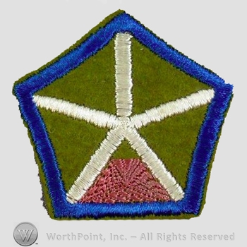 WWI Army Patch : V Corps Artillery Patch.