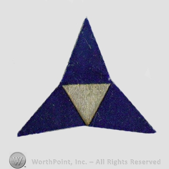 WWI Army Patch : III Corps Bullion Patch.