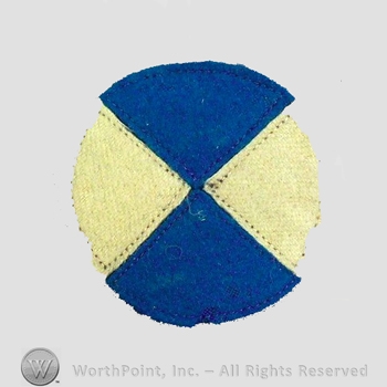 WWI Army Patch : IV Corps Patch.