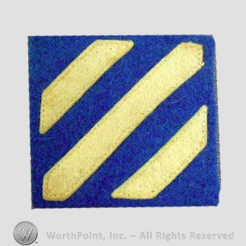 WWI Army Patch : 3rd Division Patch.