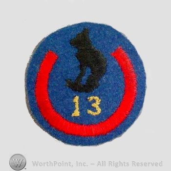 WWI Army Patch : 13th Division Patch.