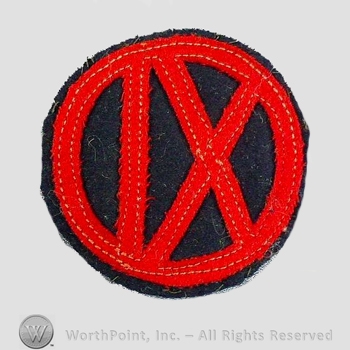 WWI Army Patch : IX Corps Patch.