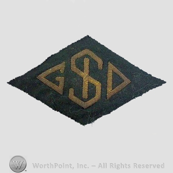 WWI Army Patch : General Service Intermediate Depot Bullion Patch.