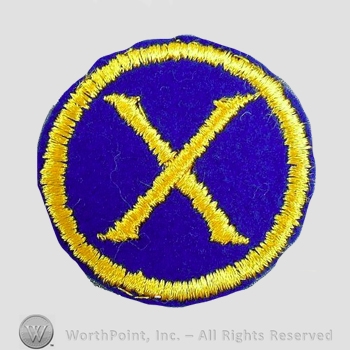 WWI Army Patch : 10th Division Patch.