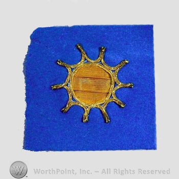 WWI Army Patch : 40th Division Bullion Patch .