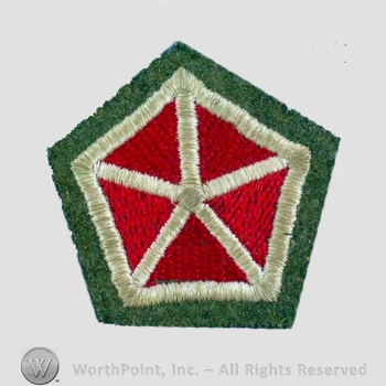 WWI Army Patch : V Corps Artillery Patch.