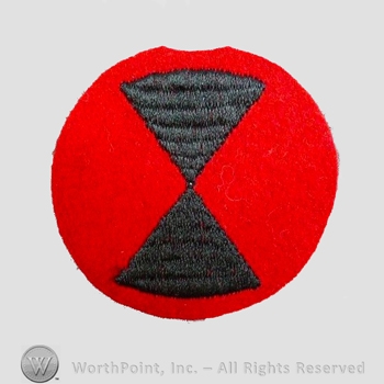 WWI Army Patch : 7th Division Patch.
