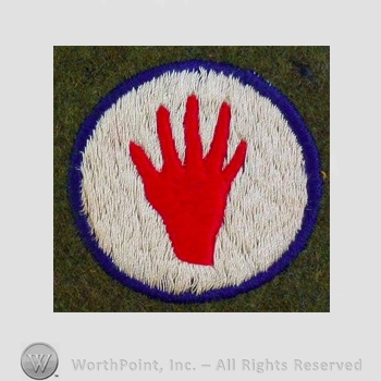 WWI Army Patch : 372nd Infantry Regiment 93rd Division Patch.