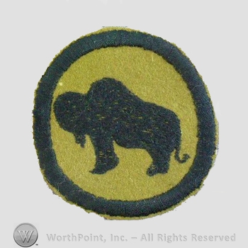 WWI Army Patch : 92nd Division Patch.