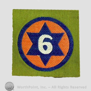 WWI Army Patch : 6th Division Liberty Loan Patch.