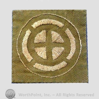 WWI Army Patch : 35th Division Patch on Khaki.