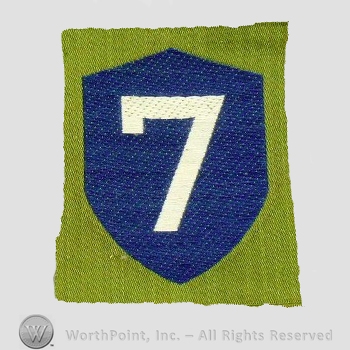 WWI Army Patch : 7th Division Liberty Loan Patch.