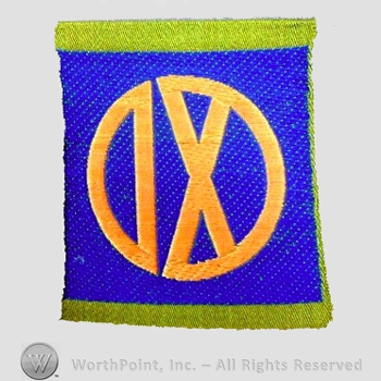 WWI Army Patch : IX Corps Liberty Loan Patch.