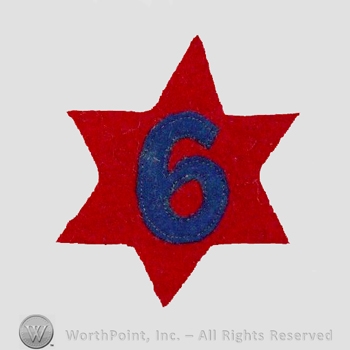 WWI Army Patch : 6th Division Patch.