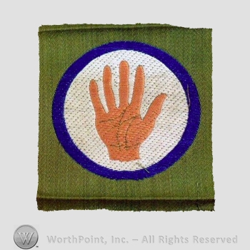 WWI Army Patch : 372nd Infantry Regiment 93rd Div. Liberty Loan Patch.