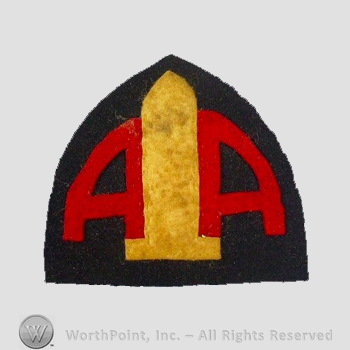 WWI Army Patch : 5th Anti Aircraft Artillery Shoulder Patch.