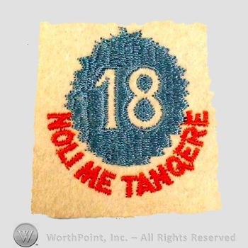 WWI Army Patch : 18th Division Shoulder Patch.