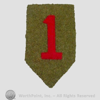WWI Army Patch : 1st Division Patch.