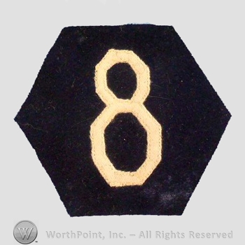 WWI Army Patch : 8th Corps Patch.
