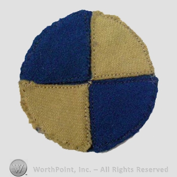 WWI Army Patch : Fourth Corps Shoulder Patch.