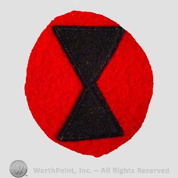 WWI Army Patch : 7th Division Patch.