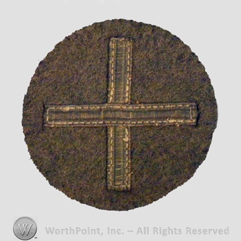 WWI Army Patch : Division Patch with Gold Bullion.