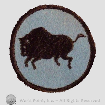 WWI Army Patch : 92nd Infantry Division Wool Patch.