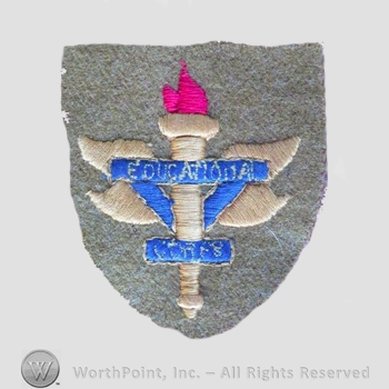 WWI Army Patch : Educational Corps Patch.