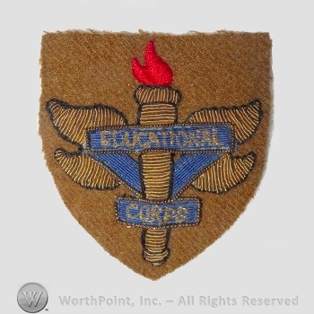 WWI Army Patch : Educational Corps Patch.
