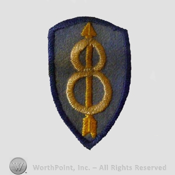 WWI Army Patch : 8th Division Patch.