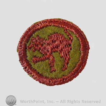 WWI Army Patch : 81st Division Artillery Patch for Overseas Cap.