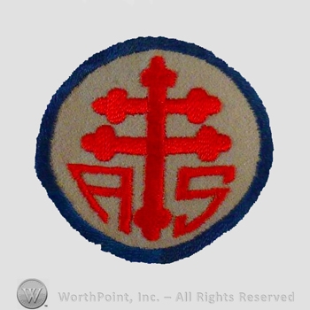 WWI Army Patch : Advance Sector SOS Patch.