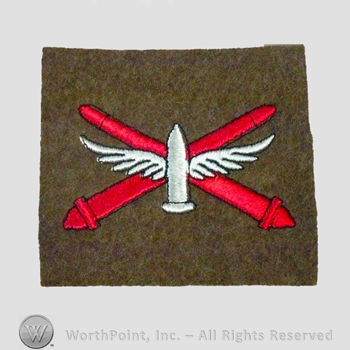 WWI Army Patch : Coast Artillery Corps Patch.