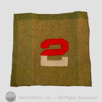 WWI Army Patch : Uncut 2nd Army Shoulder Patch.