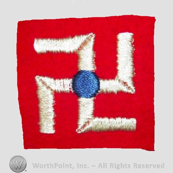 WWI Army Patch : 350th Field Artillery Regiment 92nd Division Patch.