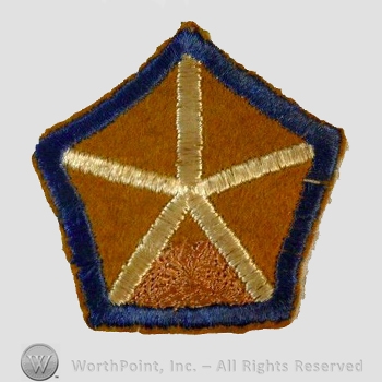 WWI Army Patch : 5th Corps Artillery Patch.