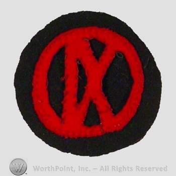 WWI Army Patch : IX Corps Patch.