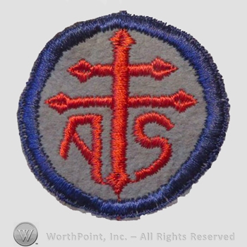 WWI Army Patch : Advanced Sector Service of Supply Patch.