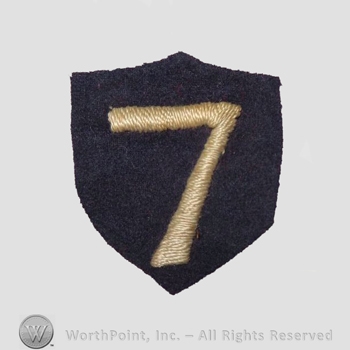 WWI Army Patch : 7th Corps Patch.
