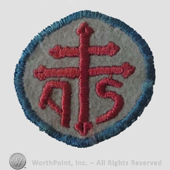 WWI Army Patch : Advance Sector Service of Supply Patch.