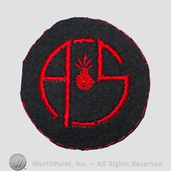 WWI Army Patch : Advance Sector Ordnance Patch.