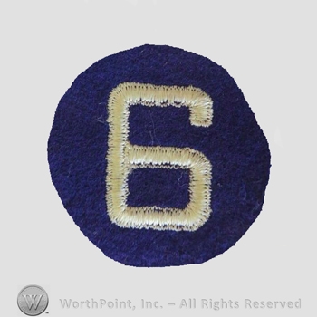 WWI Army Patch : 6th Corps Patch.