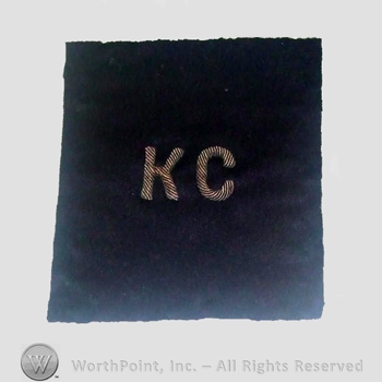 WWI Army Patch : Knights Of Columbus Bullion Patch.