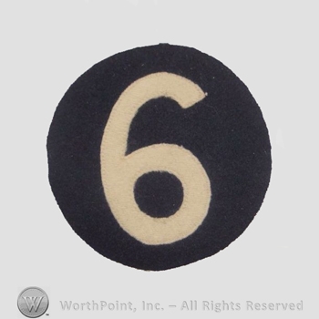 WWI Army Patch : 6th Corps Patch.