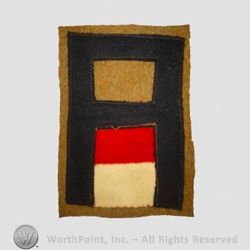 WWI Army Patch : First Army Artillery Patch .
