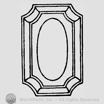 Glass pattern: 2466; plateau.