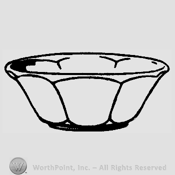 Glass pattern: 2424; flared bowl.